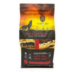 Pienso Ambrosia Adult Ternera y Salmón fresco. 2kg
