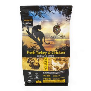 Pienso Ambrosia Gatos Pavo fresco y Pollo. 1,5kg
