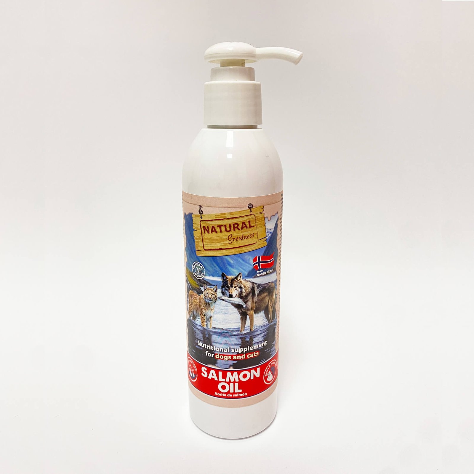 Natural Greatness Aceite de Salmón para Perros y Gatos. 250ml