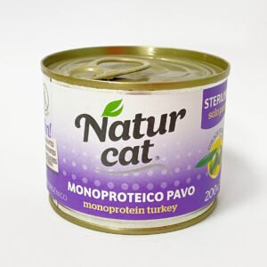 NaturCat, Gatos Esterilizados, Pavo. 200gr