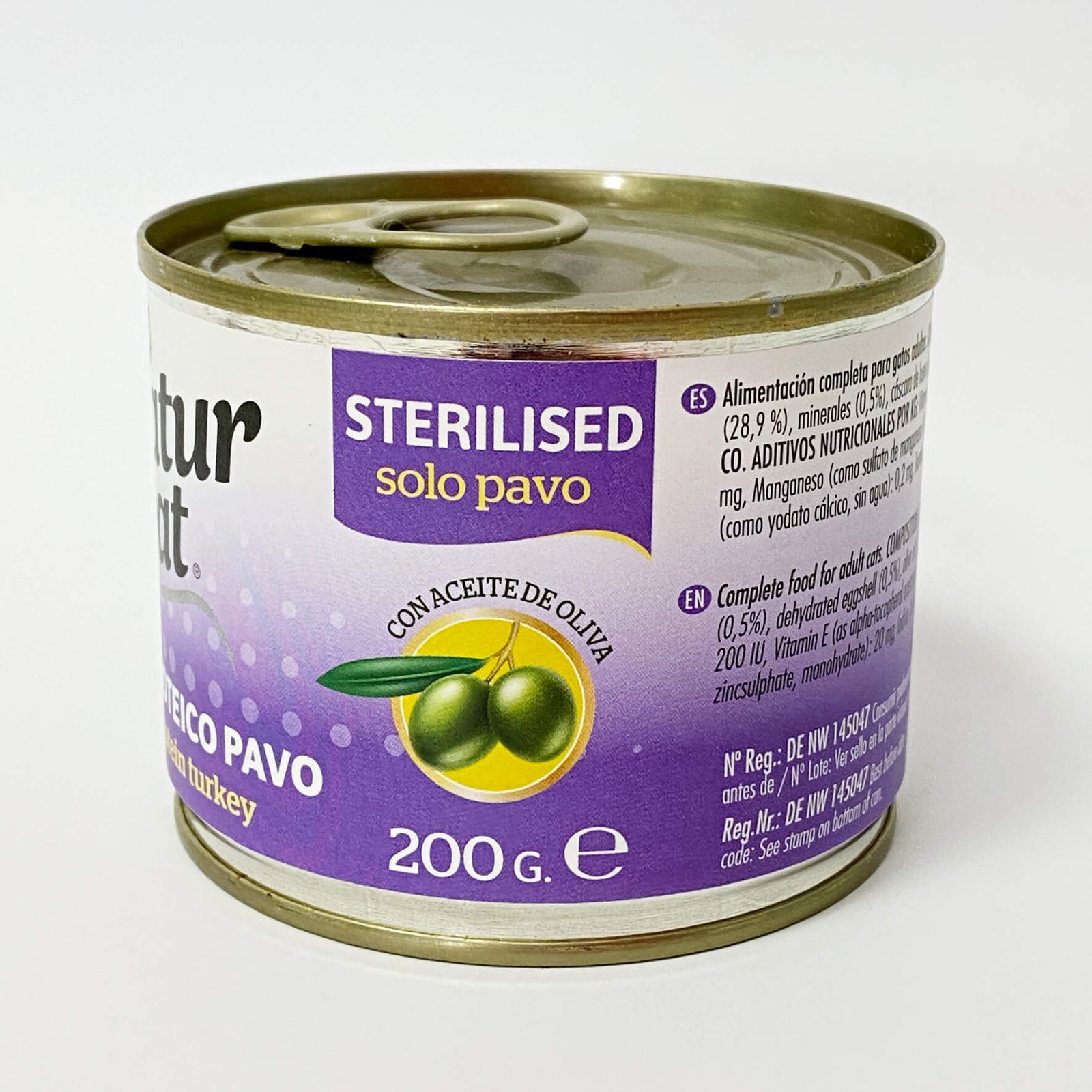 NaturCat, Gatos Esterilizados, Pavo. 200gr - Imagen 2