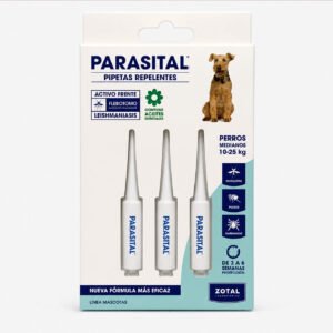 Parasital pipetas antiparasitarias. Perros medianos.