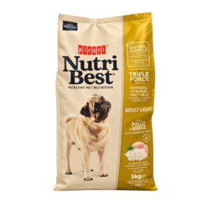 NutriBest Perros Adultos, Light Pollo y arroz. 3kg